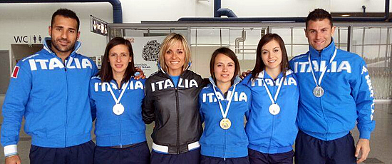 Atleti e tecnici delle Fiamme oro ai campionati europei 2014