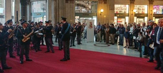 La Banda della Polizia in concerto presso la Galleria Alberto Sordi di Roma