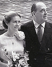 Il generale Dalla Chiesa con la moglie Emanuela Setti Carraro
