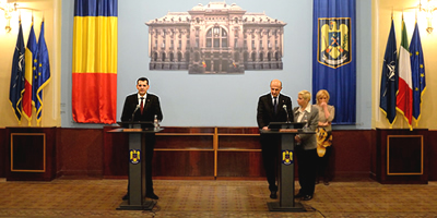 Il prefetto Pansa alla riunione con i vertici della sicurezza romeni