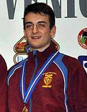 Federico Ciafrei delle Fiamme oro karate