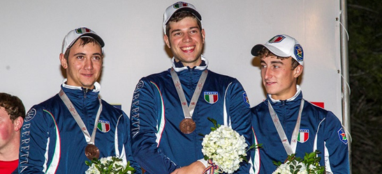 Andrea Vescovi e Lorenzo Belei  sul podio mondiale