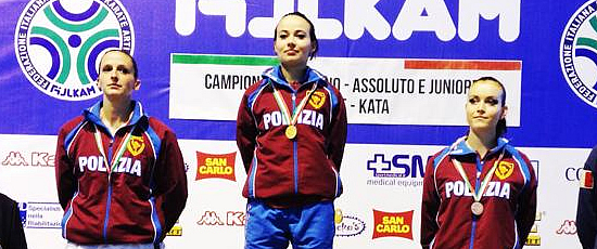 Le Fiamme oro sul podio dei campionati italiani di karate