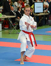 Michela Pezzetti delle Fiamme oro karate