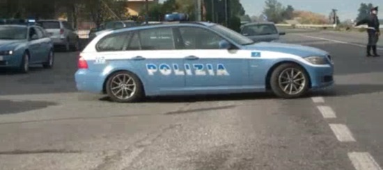 Pattuglia della polizia stradale di Cosenza
