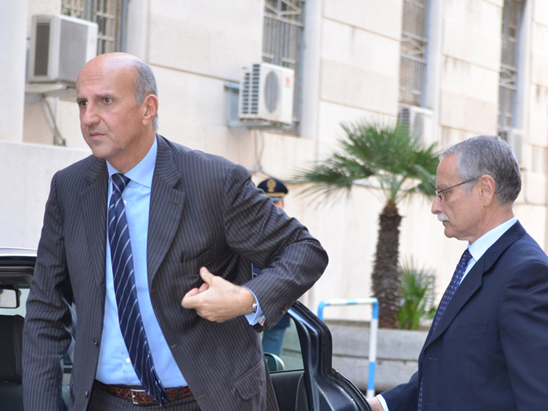 L'arrivo del capo della Polizia Alessandro Pansa a Bari per la riunione operativa in Questura