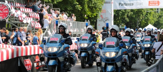 La partenza della Mille Miglia