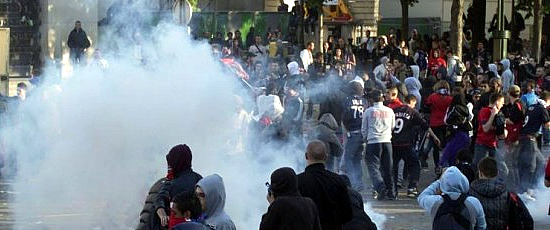 Incidenti intorno allo stadio