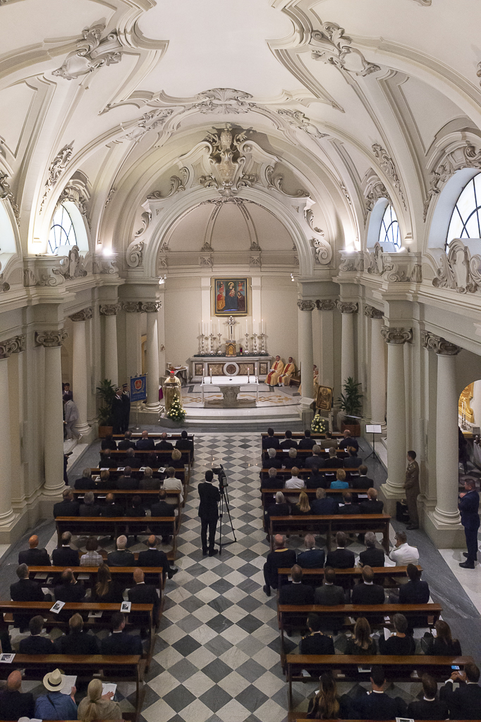 La celebrazione del Santo Patrono della Polizia nella chiesa di Santa Maria regina della famiglia, presso il Governatorato della Città del Vaticano
