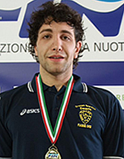 Andrea Niciarelli tesserato per il settore giovanile delle Fiamme oro nuoto per salvamento
