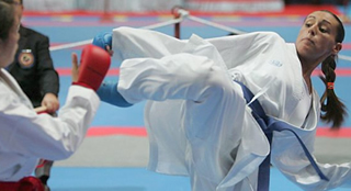 Selene Guglielmi delle Fiamme oro karate