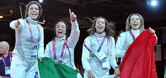 Il dream team del fioretto medaglia d'oro a Londra 2012