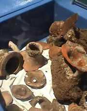 i reperti archeologici ritrovati nel mare di Gela