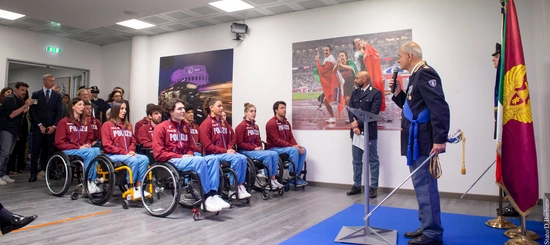 Giurano gli allievi agenti tecnici paralimpici del 1° corso