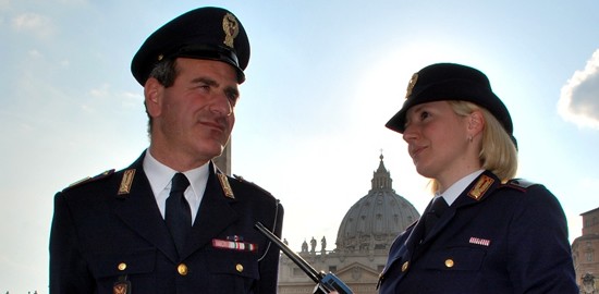 Agenti della Polizia di Stato a piazza San Pietro