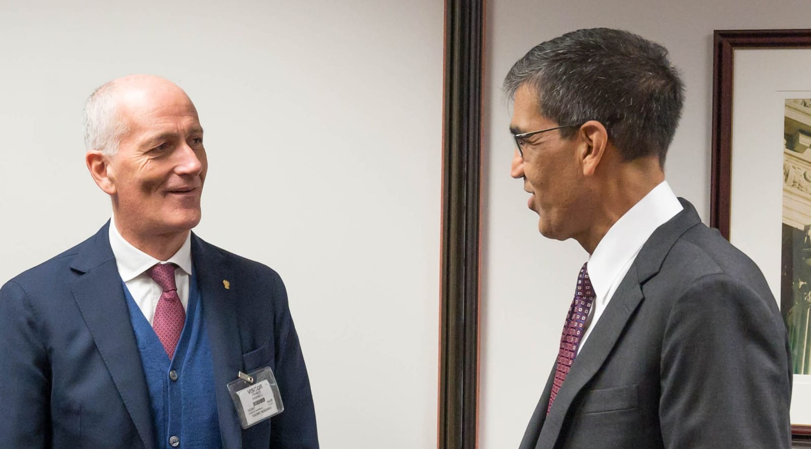 Il prefetto Franco Gabrielli incontra Uttam Dhillon amministratore delegato DEA
