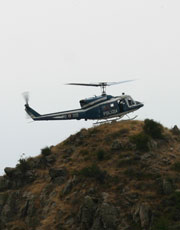 soccorso con elicottero in Aspromonte