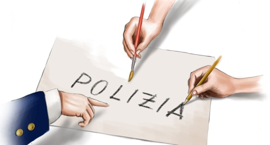 bozzetto calendario polizia 2013