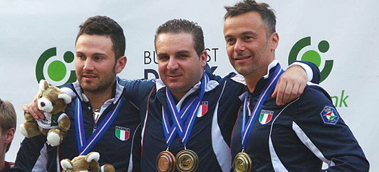 Daniele Di Spigno sul podio dei Campionati europei