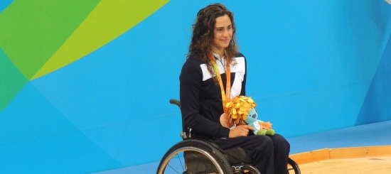 Giulia Ghiretti sul podio di Rio 2016