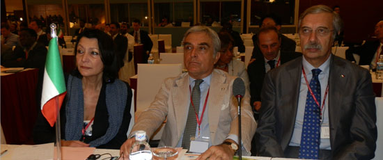 Il Prefetto Francesco Cirillo, capo della delegazione italiana, e il generale Fabrizio Lisi 