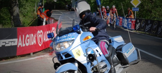 Polizia stradale al Giro d'Italia