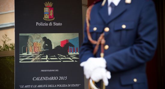 Presentazione del calendario della Polizia di Stato 2015