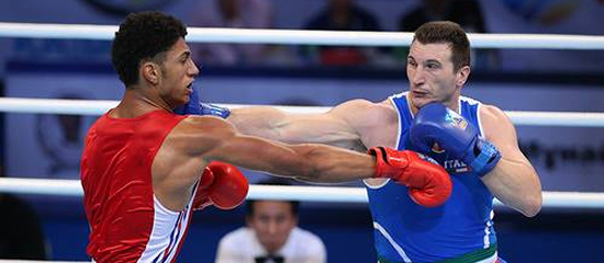 Il pugile delle Fiamme oro Roberto Cammarelle sul ring mondiale