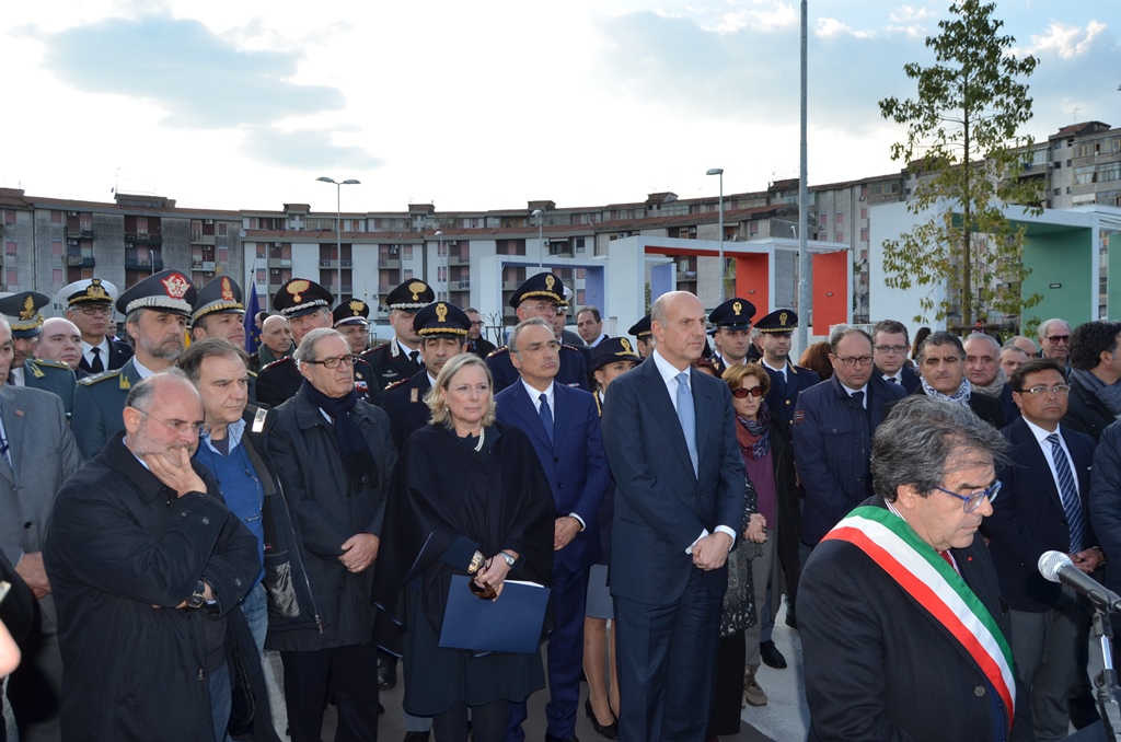 Il capo della Polizia Alessandro Pansa inaugura una piazza a Catania dedicata a Beppe Montana