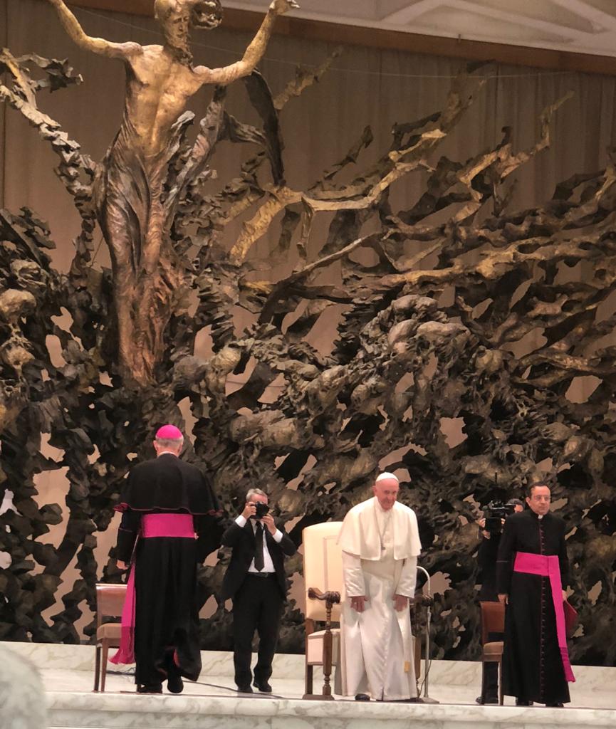 I soci Anps ricevuti da Papa Francesco nella sala Nervi del Vaticano per il 50° anniversario della fondazione