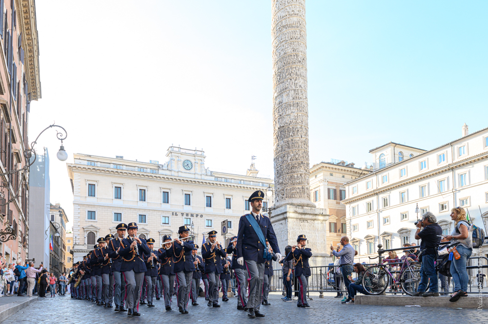 Il concerto della Banda musicale della Polizia di Stato a Roma in omaggio alla storia del cinema