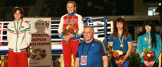 Alessia Mesiano sul podio dei Campionati europei
