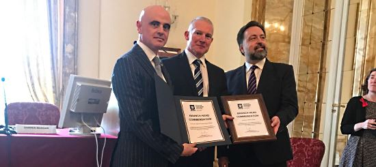 Premiazione Digos di Brescia all'Ambasciata britannica