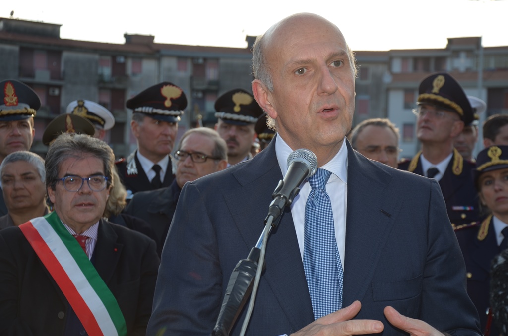 Il capo della Polizia Alessandro Pansa inaugura una piazza a Catania dedicata a Beppe Montana