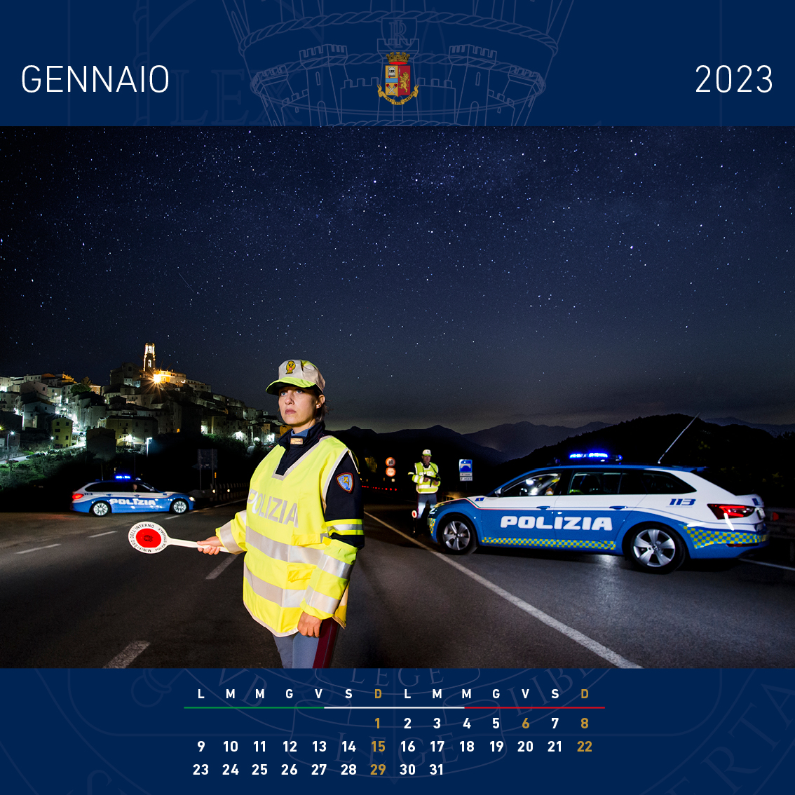il calendario della Polizia di Stato 2023