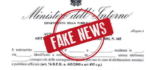 Fake News - Ministero