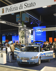 Lo stand della Polizia di Stato al Motor show 2007