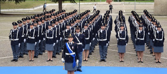 Il giuramento del 200° corso allievi agenti a Spoleto