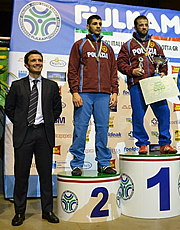 Tiziano Corriga e Ciro Russo sul podio dei 74 chili