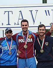Marco Sablone sul podio dei Campionati italiani