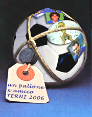 L'immagine di un pallone per l'iniziativa di Terni