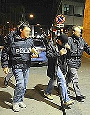 Un arresto effettuato dalla Polizia