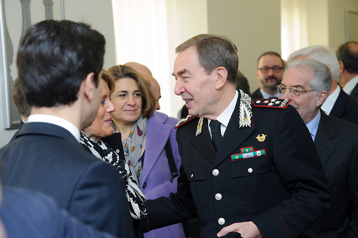 Il generale dei carabinieri Leonardo Gallitelli alla cerimonia in memoria di Nicola Calipari