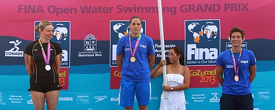 Martina Grimaldi sul podio della Coppa del mondo
