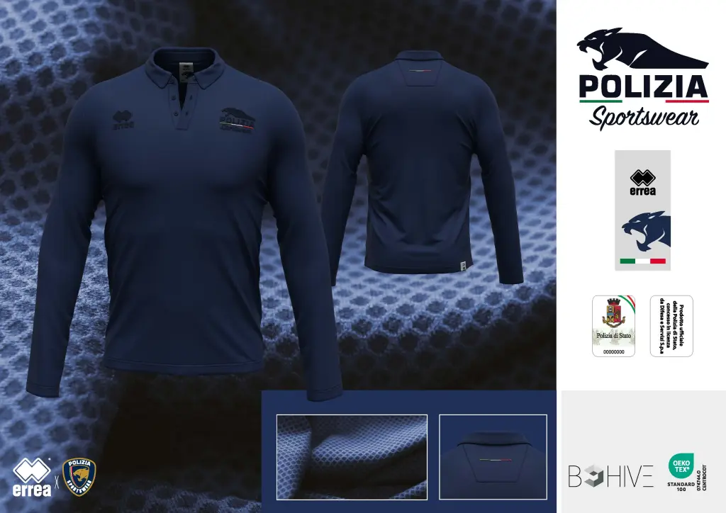 I prodotti "Polizia sportswear"