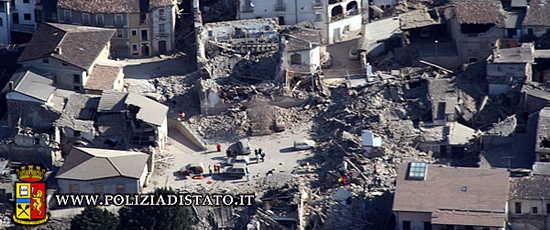 Immagini del terremoto a L'Aquila