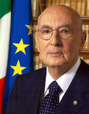 Il Presidente della Repubblica Giorgio Napolitano