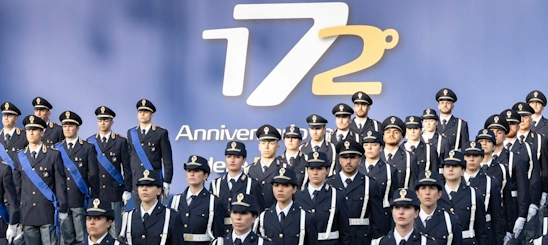 La cerimonia a piazza del Popolo per i 172 anni della Polizia