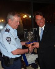 Il capo della Polizia israeliana insieme al capo della Polizia italiana