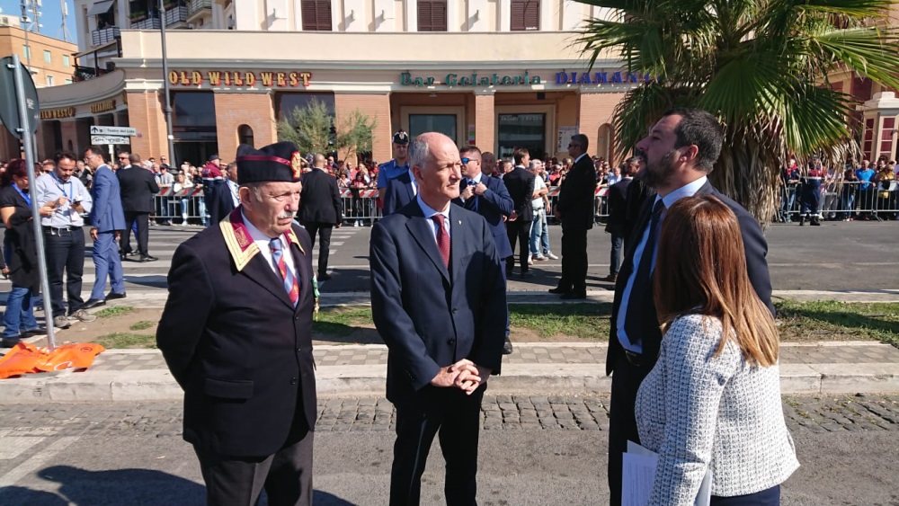 La cerimonia a Ostia per il 50° anniversario dell’Anps - Gli ospiti e le autorita